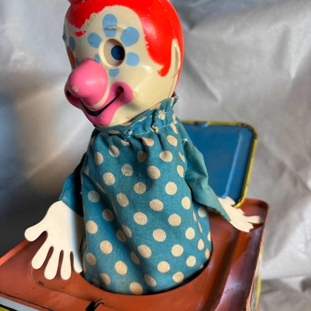 Vintage Mattel, Jack in the Box, Clown from 1971